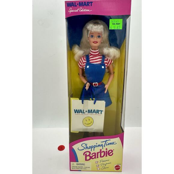 Vintage Mattel 1997 Walmart Special Edition Shopping Time Barbie Sealed - Picture 1 of 8